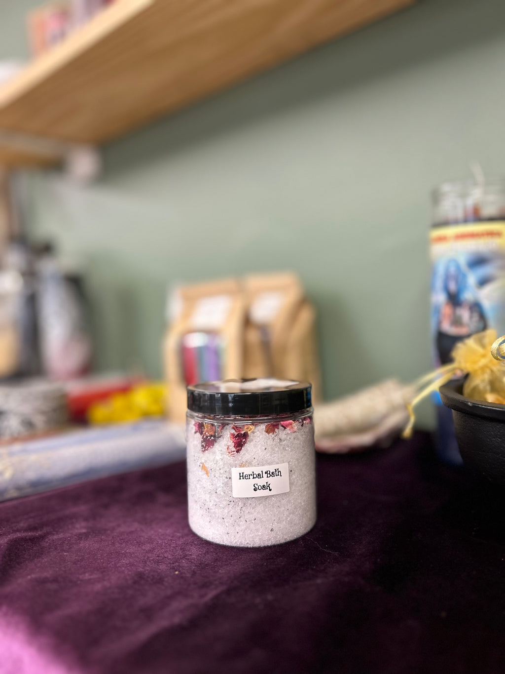 Rose Quartz and Rose Petal Bath Soak